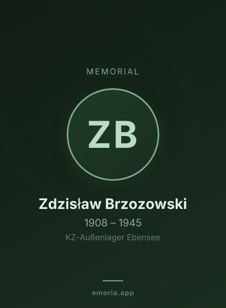 Memorial portrait of Zdzisław Brzozowski