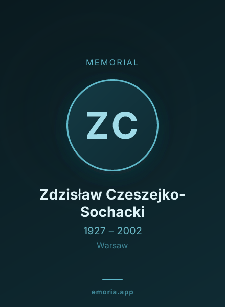 Memorial portrait of Zdzisław Czeszejko-Sochacki