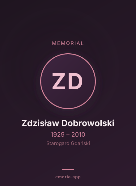 Memorial portrait of Zdzisław Dobrowolski