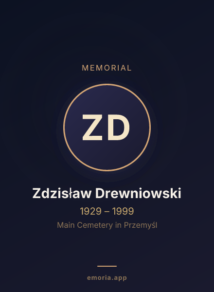 Memorial portrait of Zdzisław Drewniowski