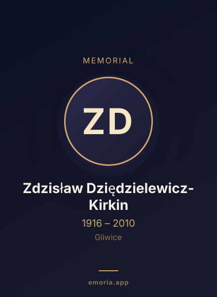 Memorial portrait of Zdzisław Dziędzielewicz-Kirkin