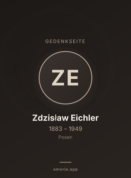 Gedenkportrait von Zdzisław Eichler