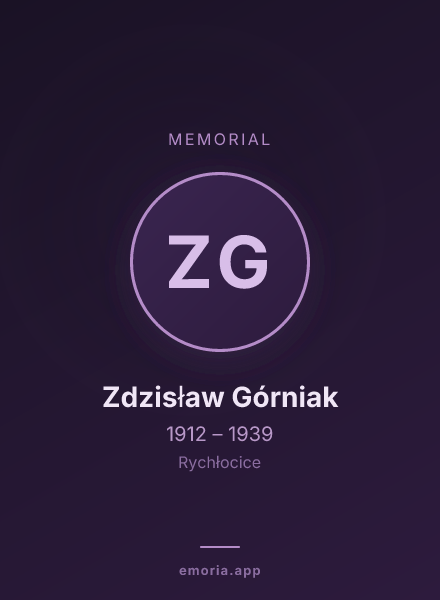 Memorial portrait of Zdzisław Górniak