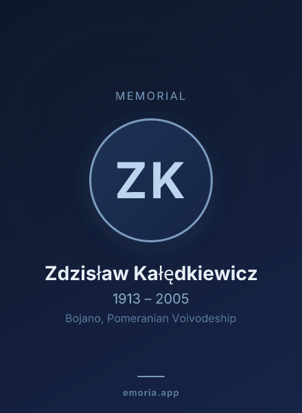 Memorial portrait of Zdzisław Kałędkiewicz