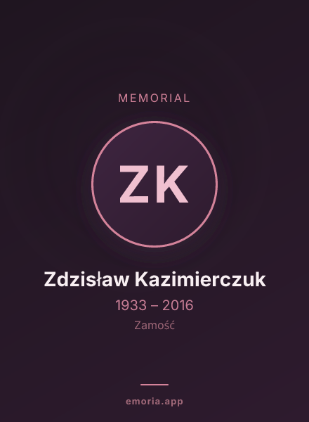 Memorial portrait of Zdzisław Kazimierczuk