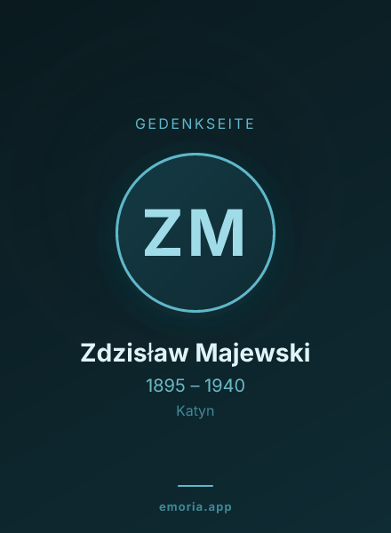 Gedenkportrait von Zdzisław Majewski