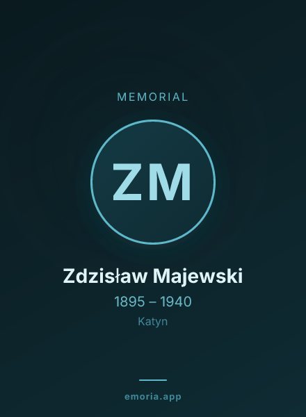Memorial portrait of Zdzisław Majewski