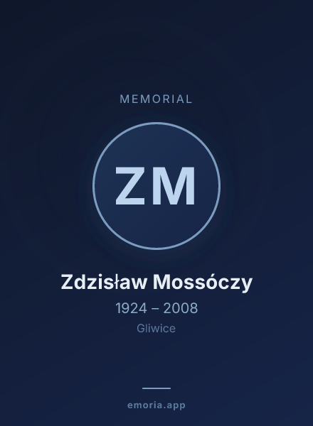 Memorial portrait of Zdzisław Mossóczy