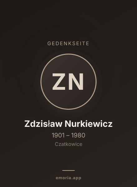 Gedenkportrait von Zdzisław Nurkiewicz