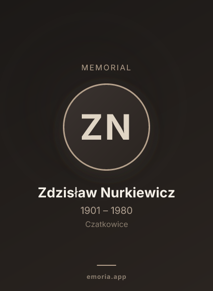 Memorial portrait of Zdzisław Nurkiewicz