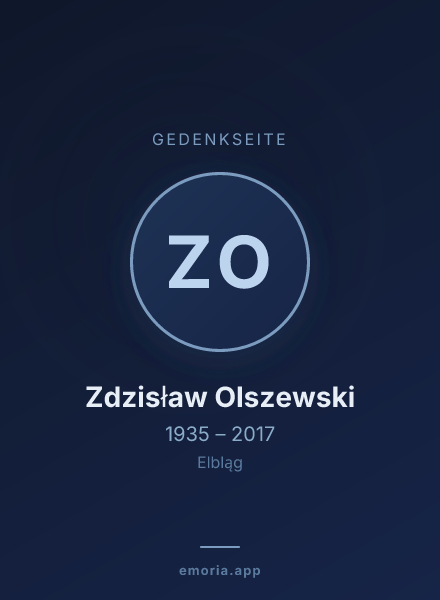 Gedenkportrait von Zdzisław Olszewski
