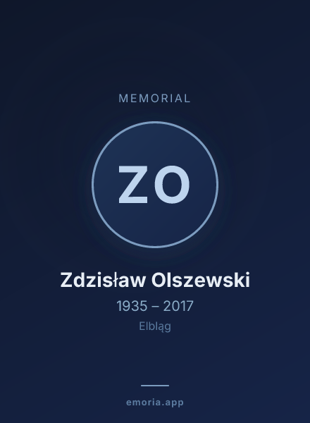 Memorial portrait of Zdzisław Olszewski