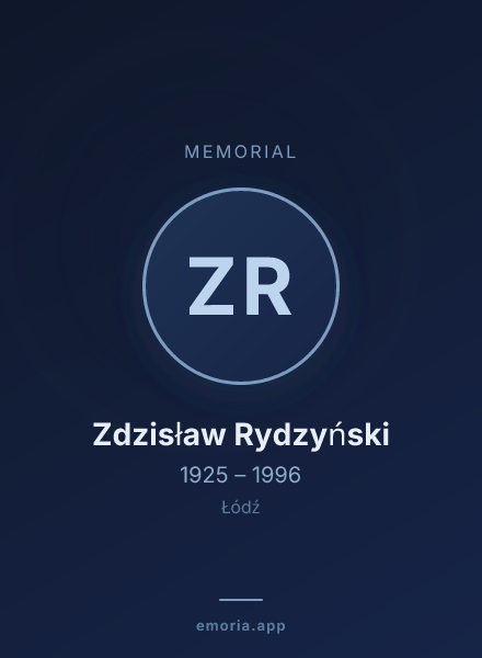 Memorial portrait of Zdzisław Rydzyński