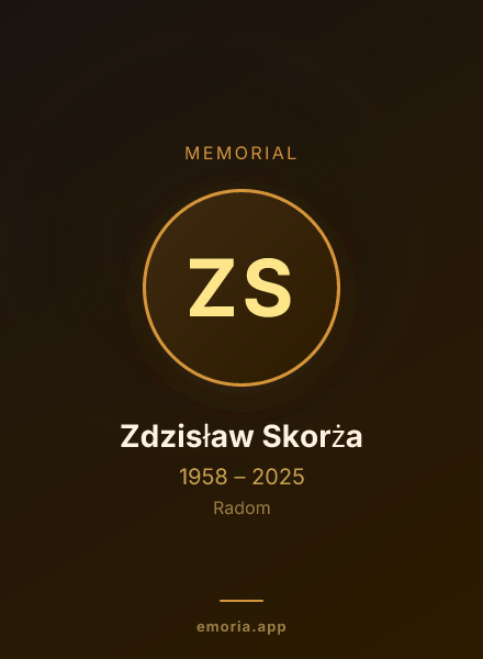 Memorial portrait of Zdzisław Skorża