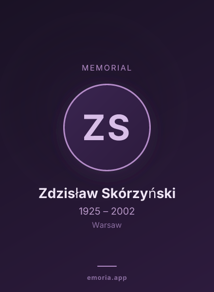 Memorial portrait of Zdzisław Skórzyński