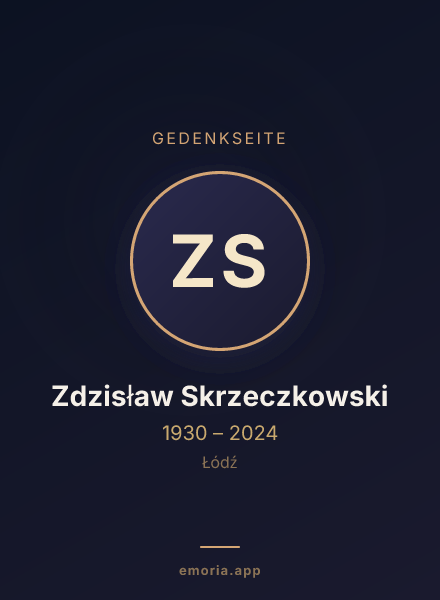 Gedenkportrait von Zdzisław Skrzeczkowski