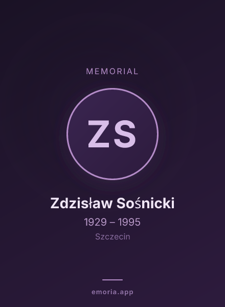 Memorial portrait of Zdzisław Sośnicki