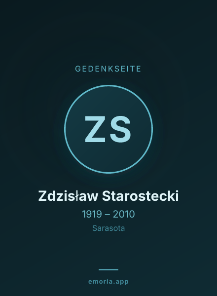 Gedenkportrait von Zdzisław Starostecki