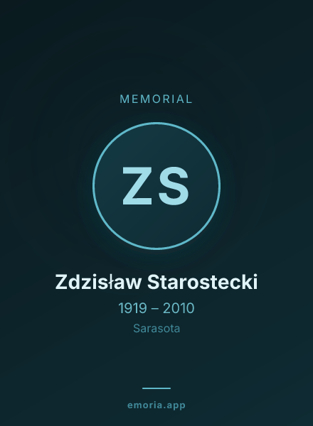 Memorial portrait of Zdzisław Starostecki