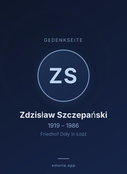 Gedenkportrait von Zdzisław Szczepański
