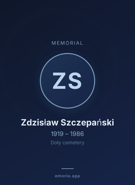 Memorial portrait of Zdzisław Szczepański