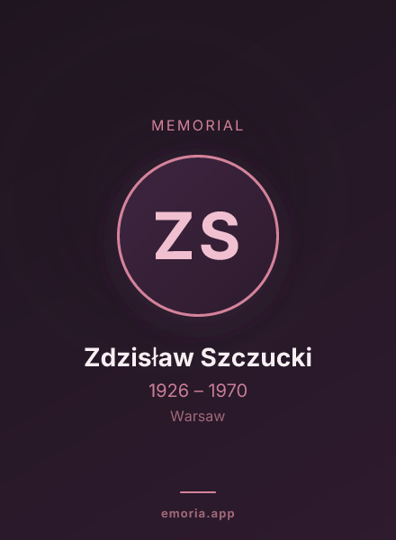 Memorial portrait of Zdzisław Szczucki