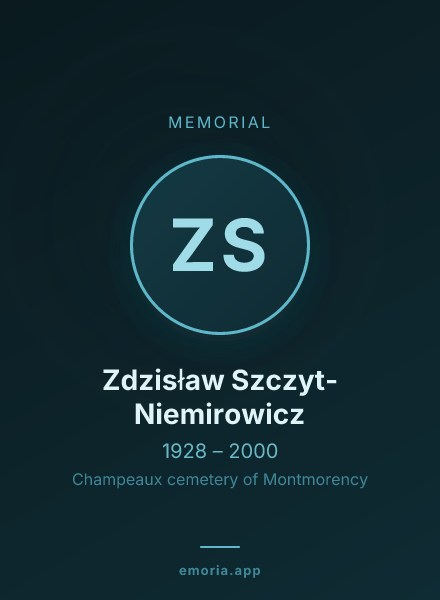 Memorial portrait of Zdzisław Szczyt-Niemirowicz