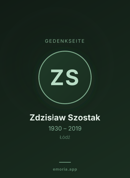 Gedenkportrait von Zdzisław Szostak