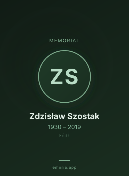 Memorial portrait of Zdzisław Szostak