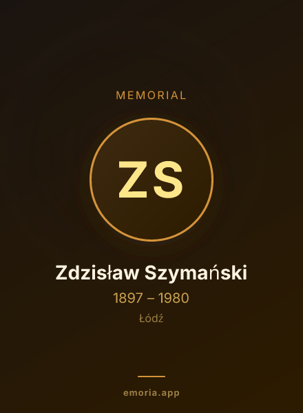 Memorial portrait of Zdzisław Szymański