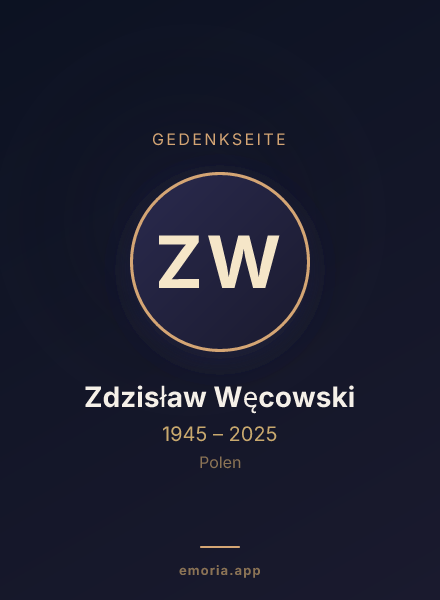 Gedenkportrait von Zdzisław Węcowski