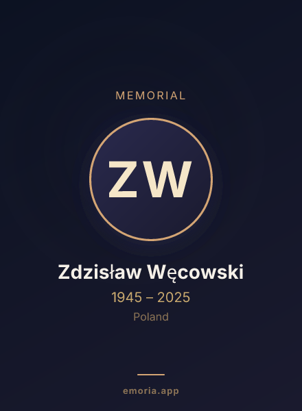 Memorial portrait of Zdzisław Węcowski