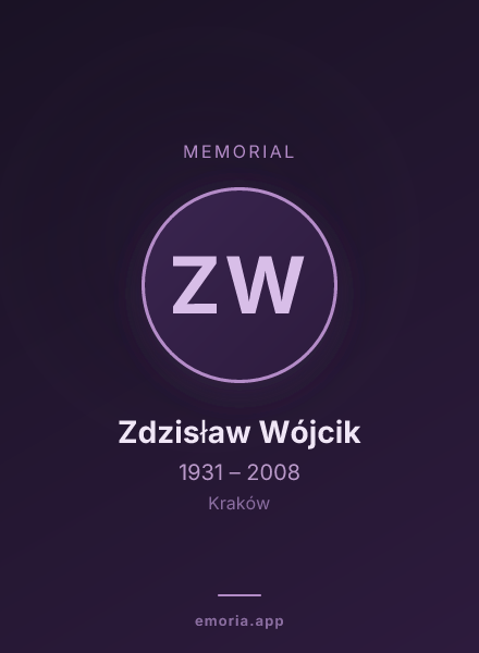 Memorial portrait of Zdzisław Wójcik