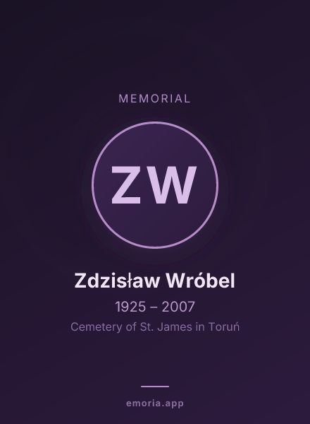 Memorial portrait of Zdzisław Wróbel