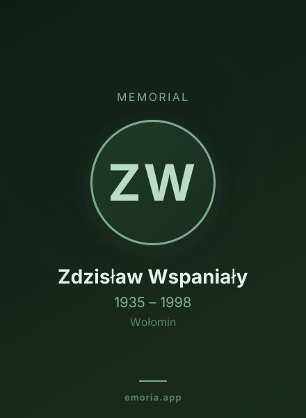 Memorial portrait of Zdzisław Wspaniały