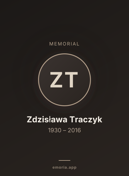 Memorial portrait of Zdzisława Traczyk