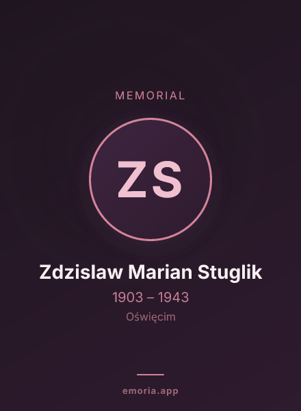 Memorial portrait of Zdzislaw Marian Stuglik
