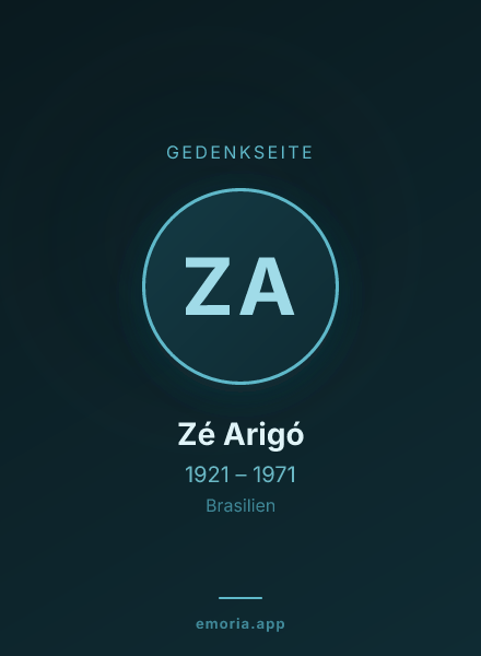 Gedenkportrait von Zé Arigó