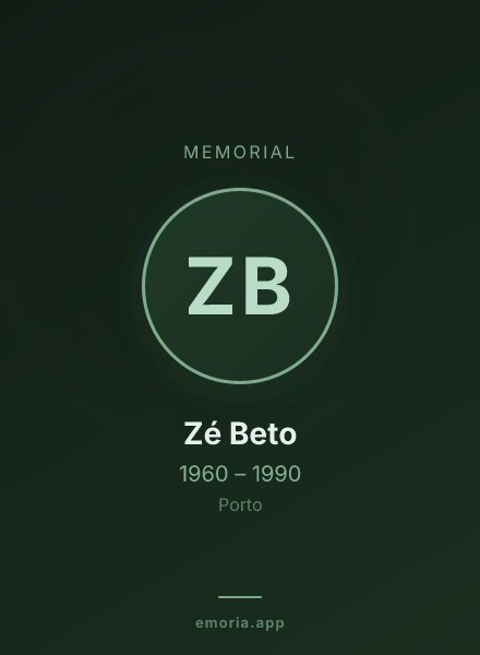 Memorial portrait of Zé Beto