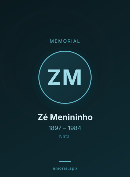 Memorial portrait of Zé Menininho