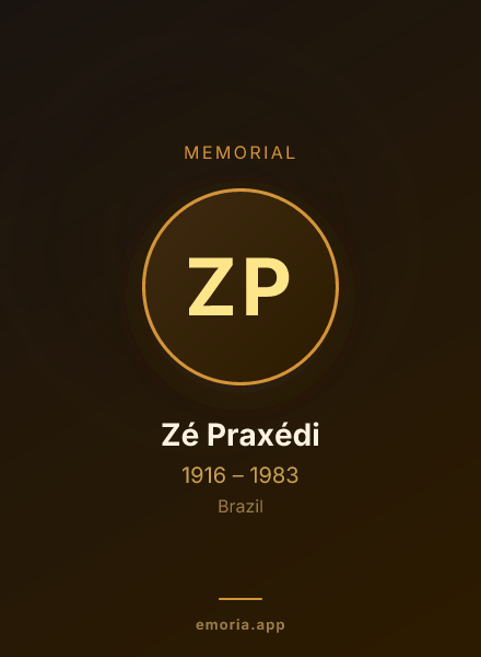 Memorial portrait of Zé Praxédi