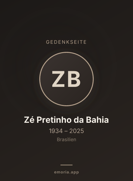 Gedenkportrait von Zé Pretinho da Bahia