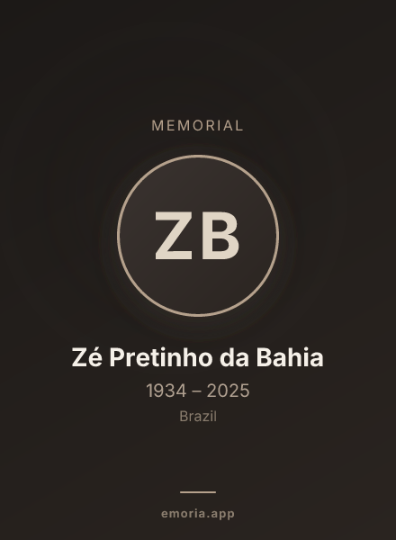 Memorial portrait of Zé Pretinho da Bahia