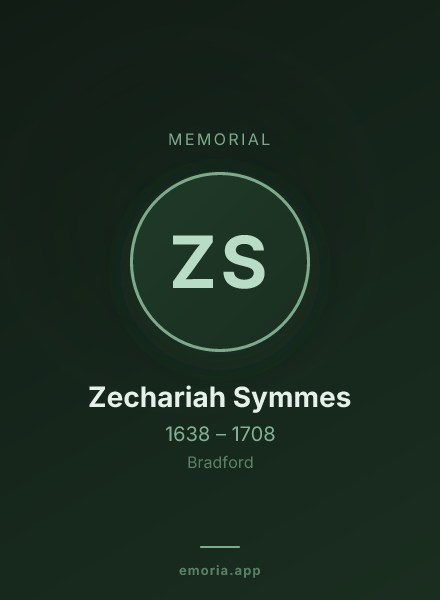 Memorial portrait of Zechariah Symmes