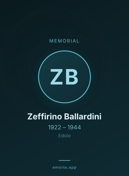 Memorial portrait of Zeffirino Ballardini