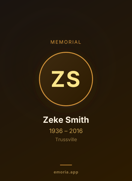 Memorial portrait of Zeke Smith