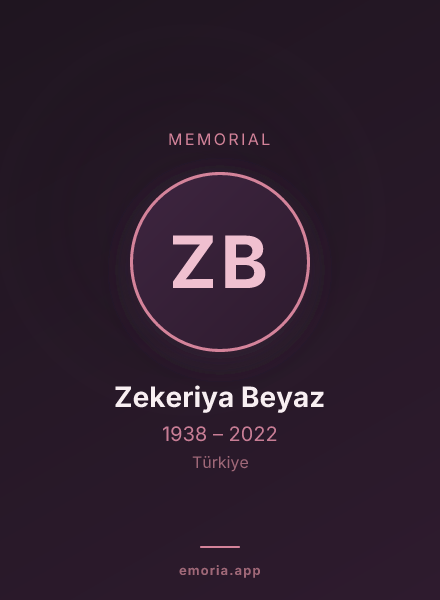Memorial portrait of Zekeriya Beyaz