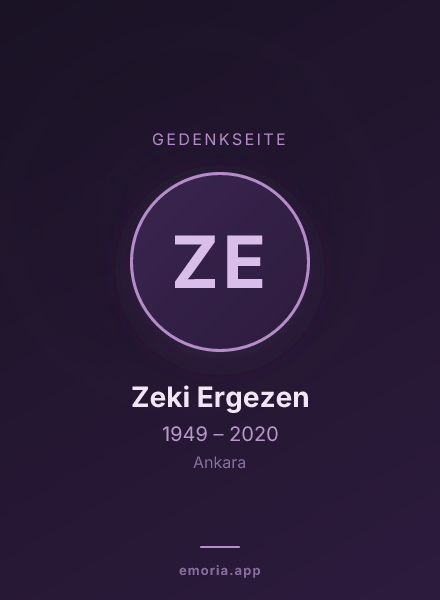 Gedenkportrait von Zeki Ergezen