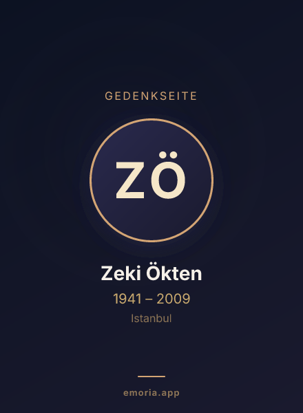 Gedenkportrait von Zeki Ökten