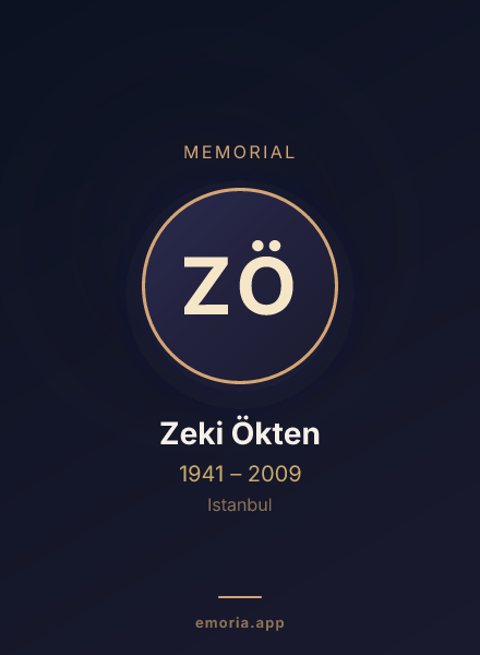 Memorial portrait of Zeki Ökten